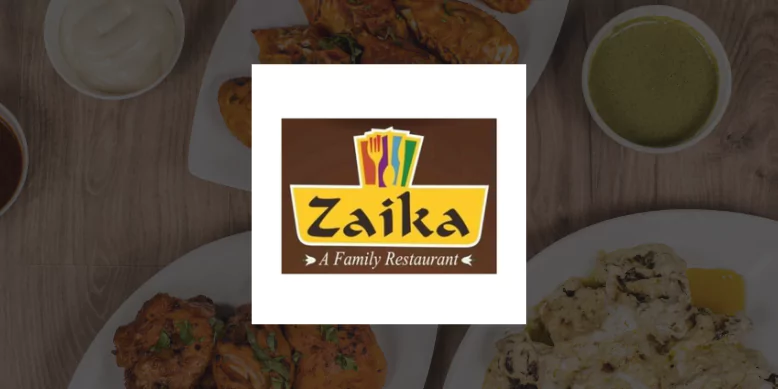 Zaika Restaurant Menu